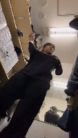 アルバイト紐パンチラ着替え