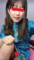 4.チャイナドレス美人、配信中に油断してチラ