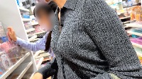 【４K・高画質】至高の膨らみ #4 美人ママさんのパイスラで強調されるグレーニット乳をじっくり視姦