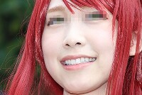 コスプレイヤーの顔面アップ029