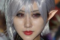 キャンギャルの顔面アップ027