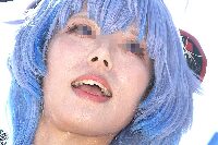 コスプレイヤーの顔面アップ181