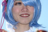 コスプレイヤーの顔面アップ085