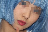 キャンギャルの顔面アップ040