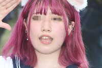 コスプレイヤーの顔面アップ119