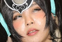 キャンギャルの顔面アップ005