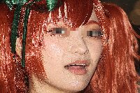 コスプレイヤーの顔面アップ165