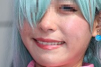 コスプレイヤーの顔面アップ069