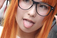 コスプレイヤーの顔面アップ016