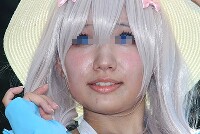 コスプレイヤーの顔面アップ051