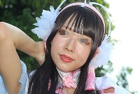 コスプレイヤーの顔面アップ059