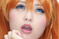 コスプレイヤーの顔面アップ041