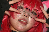 コスプレイヤーの顔面アップ249