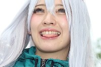 コスプレイヤーの顔面アップ056