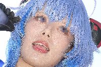 コスプレイヤーの顔面アップ168