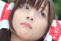 コスプレイヤーの顔面アップ034