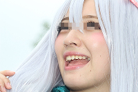 コスプレイヤーの顔面アップ084