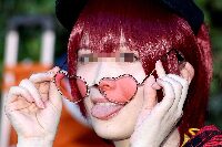 コスプレイヤーの顔面アップ174