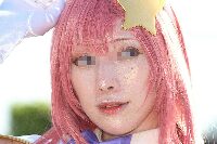 コスプレイヤーの顔面アップ179