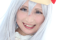 コスプレイヤーの顔面アップ031