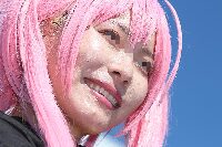コスプレイヤーの顔面アップ172
