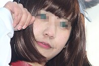 コスプレイヤーの顔面アップ093