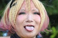 コスプレイヤーの顔面アップ176