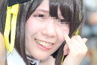 コスプレイヤーの顔面アップ039