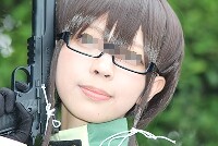 コスプレイヤーの顔面アップ030