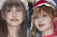 コスプレイヤーの顔面アップ188