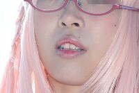 コスプレイヤーの顔面アップ092