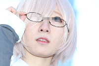 コスプレイヤーの顔面アップ047