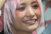 キャンギャルの顔面アップ002