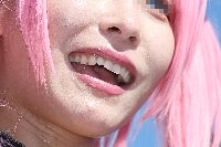 コスプレイヤーの顔面アップ177