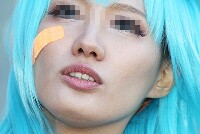 コスプレイヤーの顔面アップ021