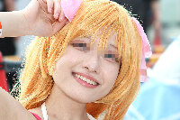 コスプレイヤーの顔面アップ206
