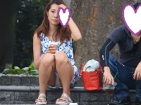 大特価販売！！お座りお姉さん発見！！（ＦＨＤ）大変です！！パンツが見えてますよ８１～９０