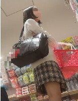 JKお宝＃5  ボブカットの可愛い系JKのパンツ