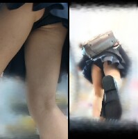 エスカ生逆さ撮り