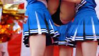 なにわガールズ1155【4K】最後にご褒美がありました！　ピンクおパンティー！　ハミ出しすぎ～！