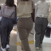 着衣女尻収集その1＊女子大生たちの淫らな尻【スラックス編】