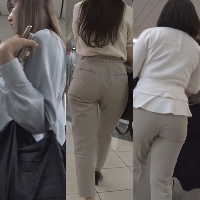 着衣女尻収集その6＊OLたちの淫らな尻【美尻スラックス編】