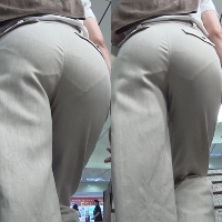 尻追尾44＊長身スレンダー清楚系淑女の卑猥な階段尻を堪能する