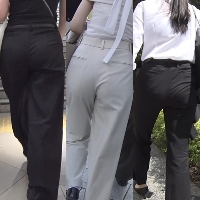 着衣女尻収集その2＊セクシー系女子たちの淫らな尻【スラックス編】