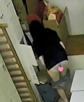 職業体験に来たJKの生着替えを監視！