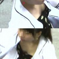 可愛い女の子の胸の谷間！ブラしてないの！？D27-9【高画質動画】