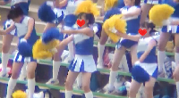【再販】有名チア。野球の応援スタジアム青春の１チームをじっくり望遠で撮ってます。
