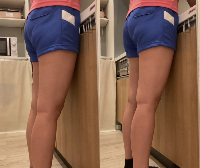 姉 こたつの中 体操服短パン 大開脚 前編