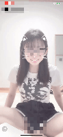まじでかわいい女の子のM字ちらちら配信
