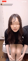 超かわいい子ベットで運動ちらちら配信